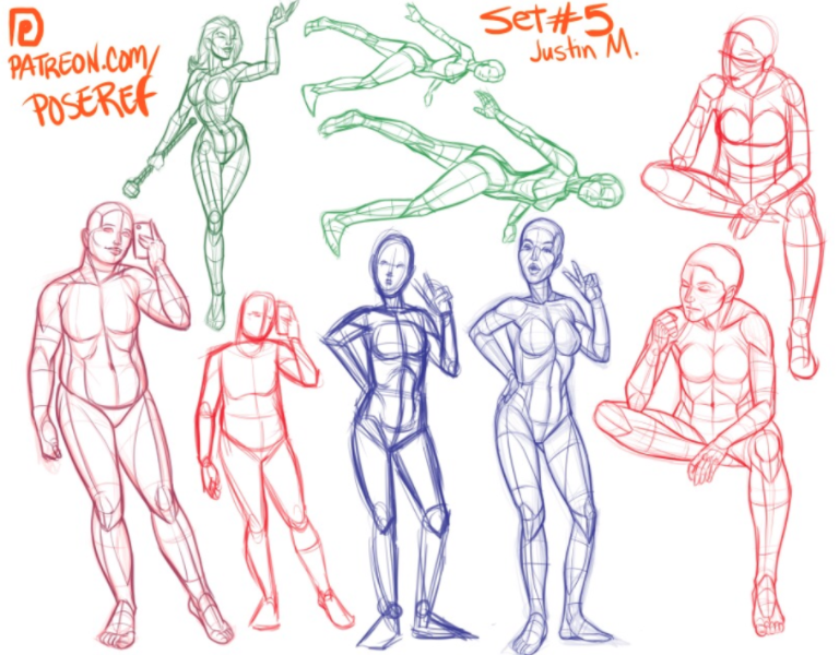 Pose Reference for Artists - Female - In Repose It's a pain to come-up with  new poses all the time. We buy amazing reference, make the pose  understandable, and give it to