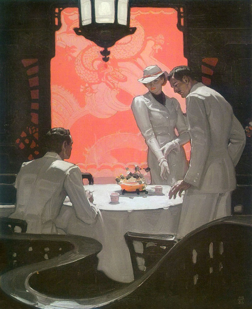 Assorted works from American Illustrator Mead schaeffer.