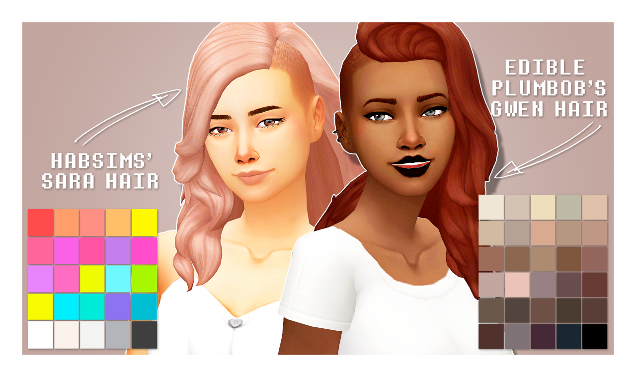 Simsworkshop: Cool Kitchen Stuff - Hair Recolors by asimsfetish - Sims 4  Hairs