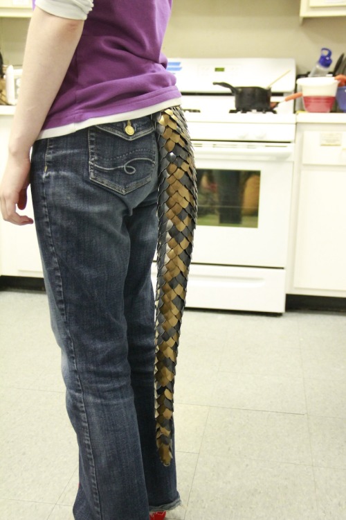Here's The Most Recent Tail Commission I Completed. Brown (anodized Aluminum) Background With Black (anodized