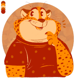 Riisago:  Shijima18:  Clawhauser For The Color Palette Challenge Requested By @Riisago