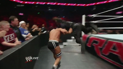 When a stud like Cesaro lands on your lap you better take an opportunity to touch