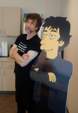 geekgirlandtheorderofthefandoms: Neil Gaiman &amp; Neil Gaiman (x)