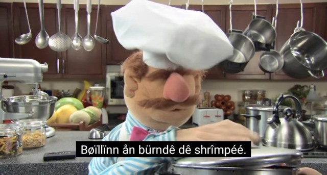 call-me-bep::donnathepirana:I turned on closed captions for the Swedish Chef and I just started weeping with laughter. I like none of their attempts sound like phonetic. Like where did that second t on the first place come from my guy??