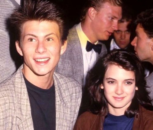 vintagesalt:Christian Slater and Winona Ryder photographed by Roger Karnbad, 1988