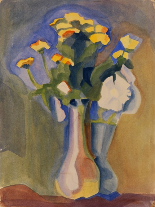 ein-bleistift-und-radiergummi:Maria Ender ‘Flowers in a Vase’ ca.1930′s.