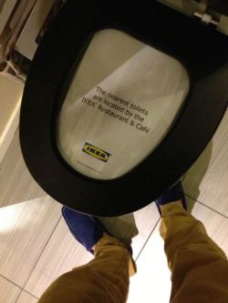 al-grave:  There is probably a story behind this polite note from IKEA 