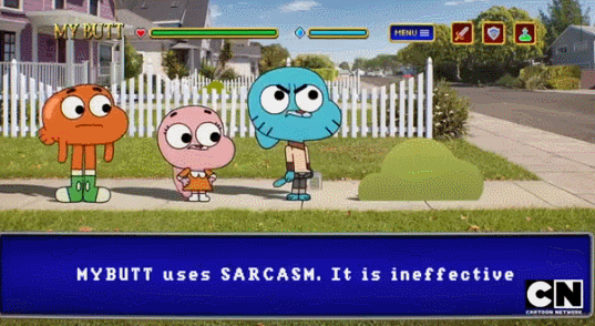 raiya9867:The Amazing World of Gumball: It is ineffective