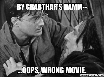 #humor#movie humor#Harry Potter#Daniel Radcliffe#Alan Rickman#Severus Snape #Harry Potter and the Deathly Hallows #Galaxy Quest