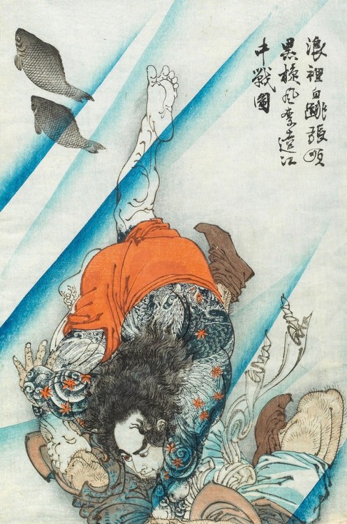 jareckiworld: Utagawa Kunisada (Toyokuni III) 歌川 国貞 -  Figurative Scene    (woodblock, c.1850)
