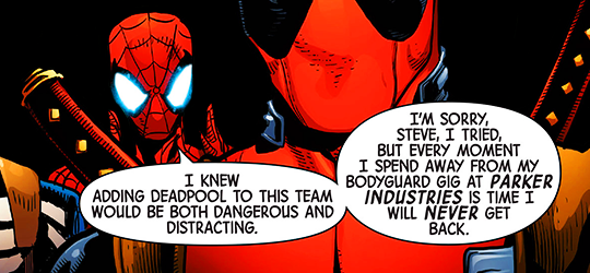 fyeahspideypool: Spider-Man + feelings [for Deadpool] development #starting from