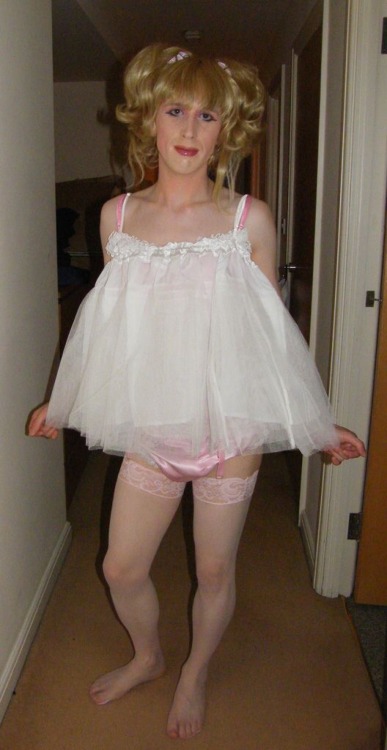 Sissy lingerie shaved daddy