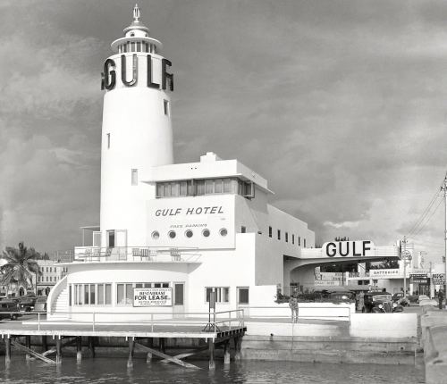 retropopcult: “Even the gas stations in Miami Beach are on an elaborate scale, often modern de