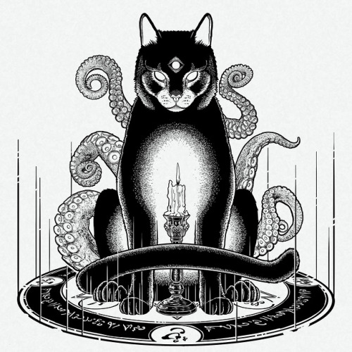 Empty_I (Sandro Fazlinovic), ‘Lovecraftian summoner cat’, 2019Source