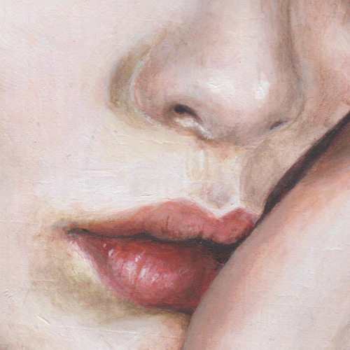 Natalya Lobanova (b. 1992, Almaty, Kazakhstan) - Girl (detail)   Paintings 