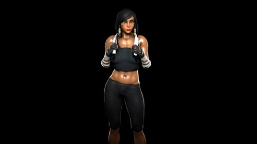 Pharah after an intense workout