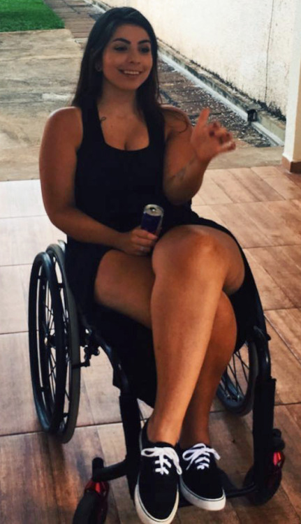 Thick legged Latin paraplegic hottie.