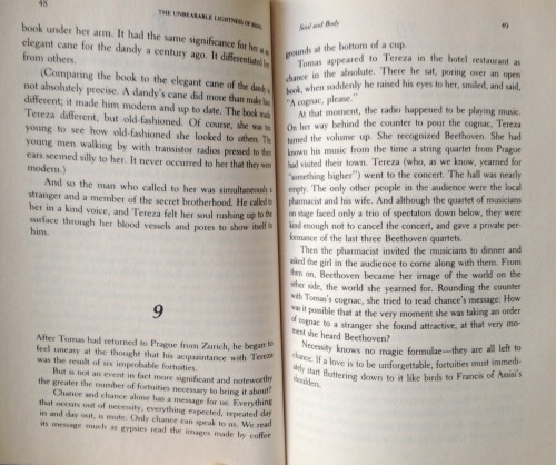 February book photo challenge, day 13: fictional bf/gf.Tomas and Tereza, in The Unbearable Lightness
