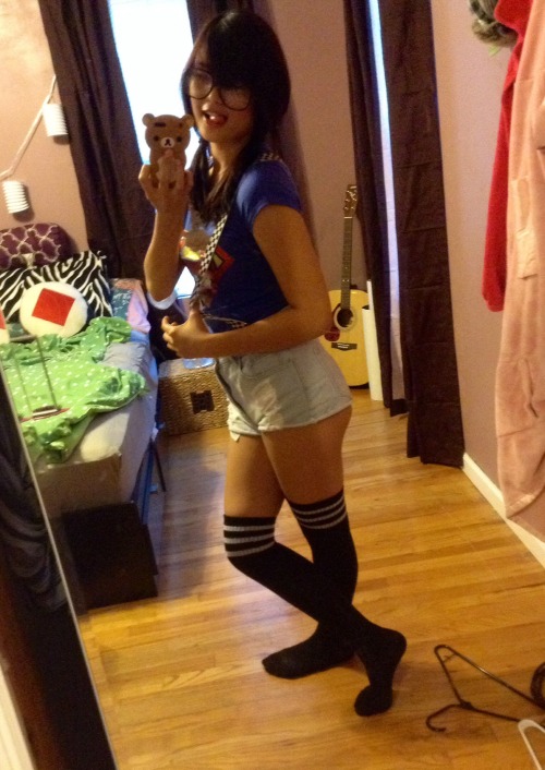 asian-girls:Nerd for halloween :) Softxkisses.tumblr.com