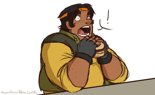 thewinterscribbles: Day 6: Aliens/FoodHunk’s stomach can take a lot, but not everything&hellip