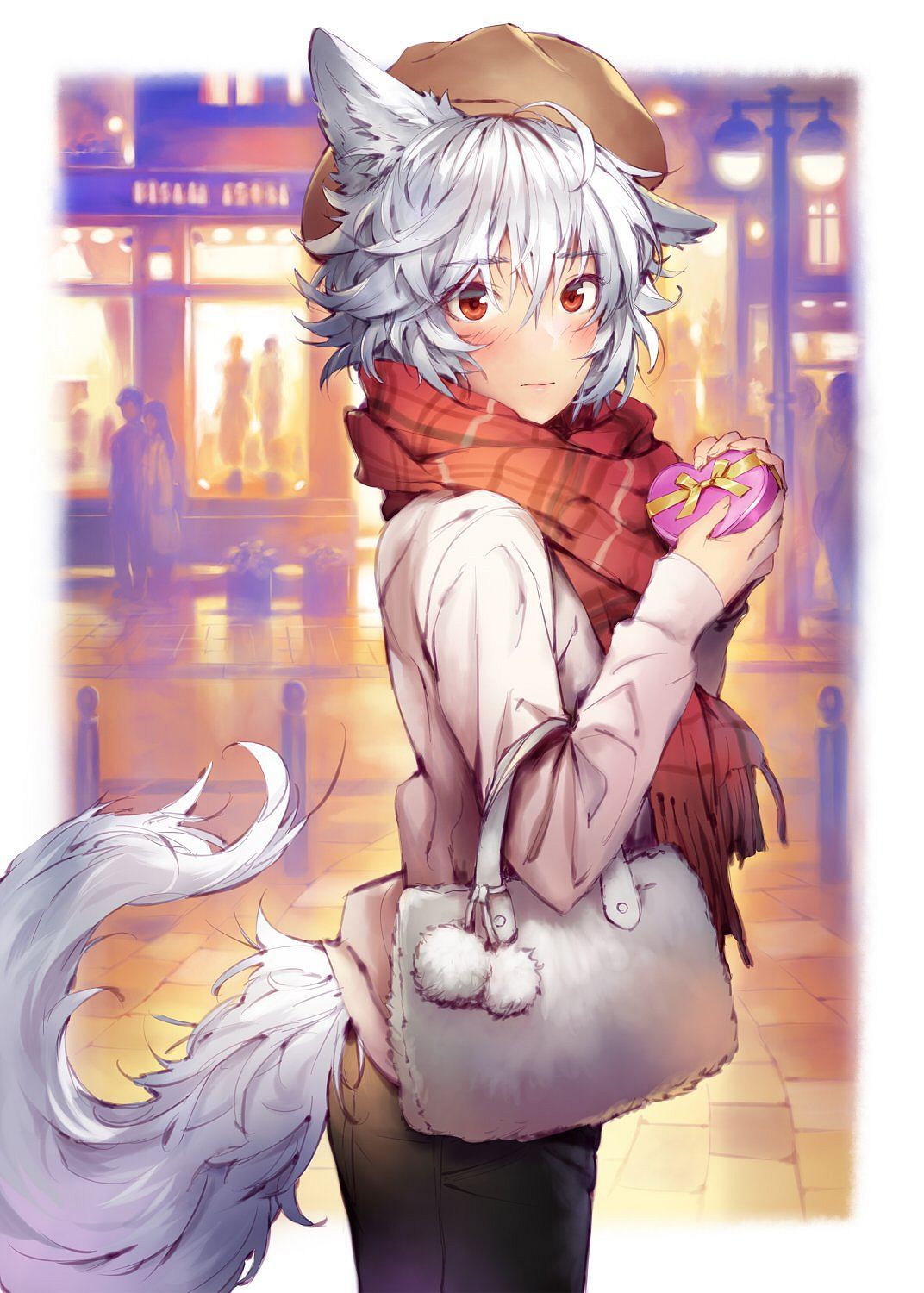 cute anime wolf girl