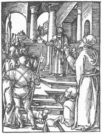 Christ before Pilate, 1511, Albrecht DurerMedium: woodcut