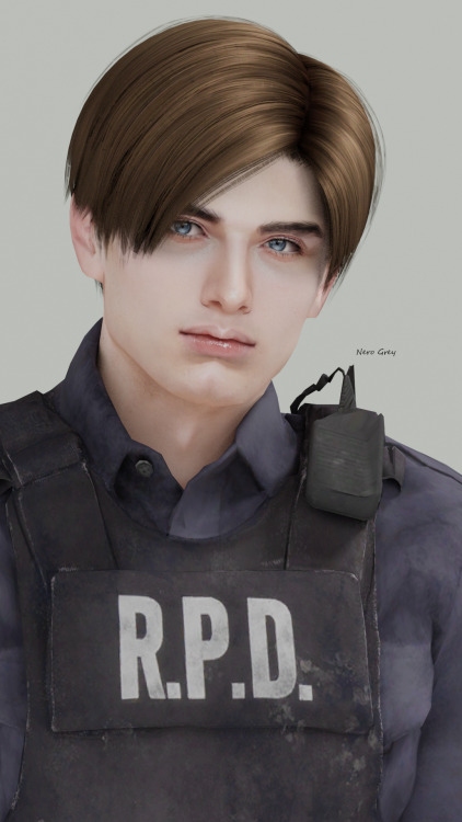 nerogreyts4: Leon S. Kennedy - RE2 Remake  - My TS4 Ver.Thank you to all of creators for amazin