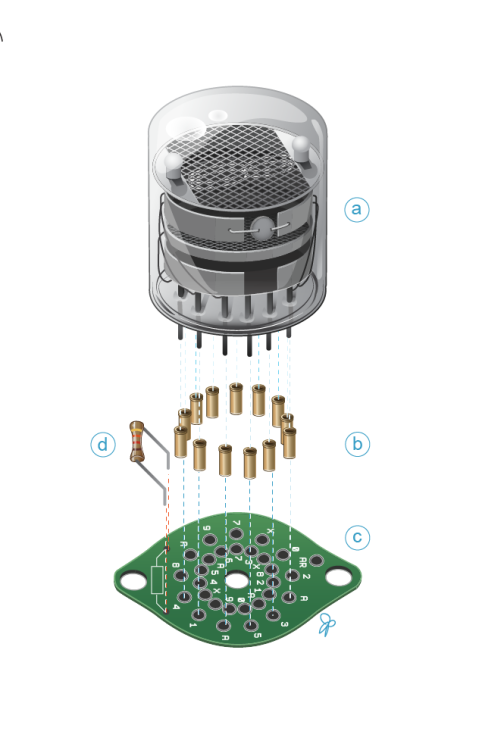 juliepasini:Technical Illustration 1 Adobe Illustrator© 2014 Julianne PasiniNixie tube!