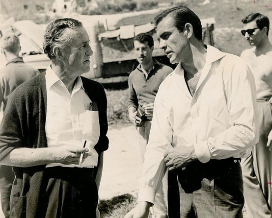 theswinginsixties:  Sean Connery with 007 writer Ian Fleming, 1960s. 