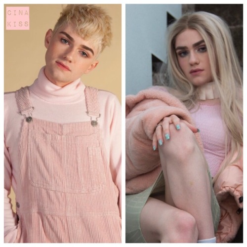 Before and after of me as a boy and me in drag ⭐️ Please don’t repost my photos without permission f