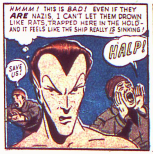 Dude, you absolutely can just let them drown.Sub-mariner Comics #2 (1941)