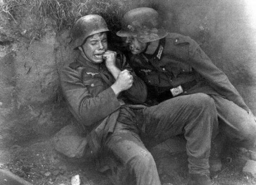 Young afraid German soldier&hellip; Caption needed.https://painted-face.com/