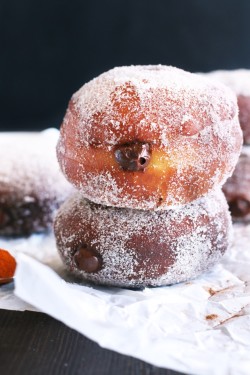 foodffs:  Mexican Chocolate Filled DoughnutsFollow