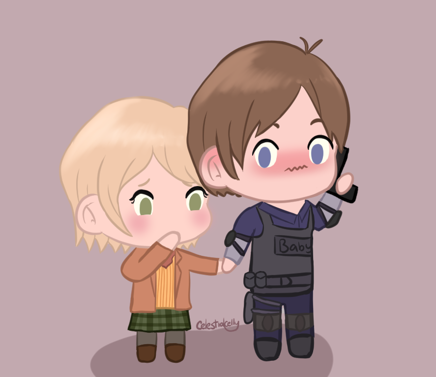 leon s. kennedy, ashley graham, and ashley graham (resident evil and 2  more) drawn by tirtyturtle