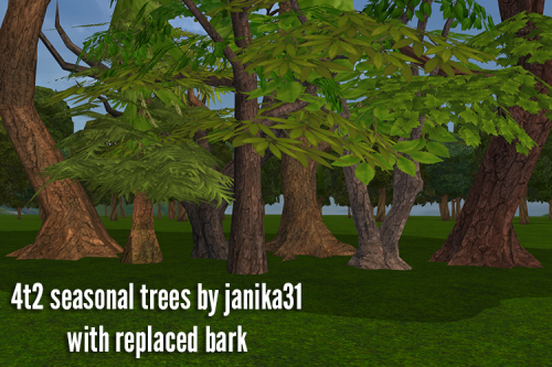 episims: Long story (not so) short: These (plus this) 4t2 seasonal trees by @janika31 with bark text