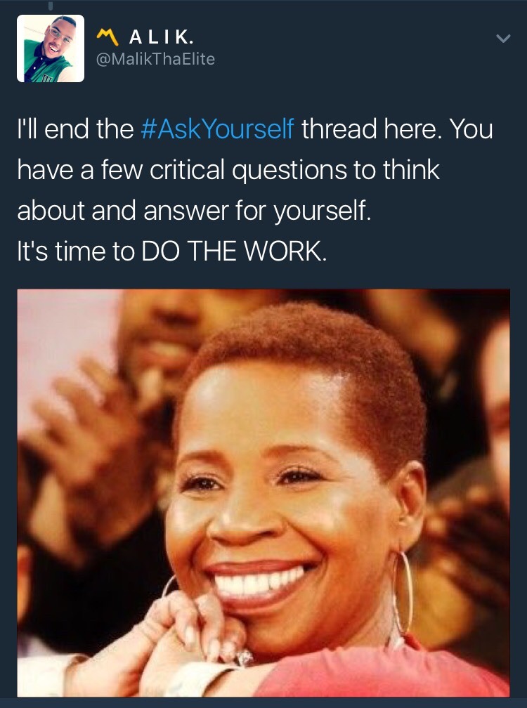nikareeashlee:  humble-sass7:  malikthaelite:  Issa #AskYourself Thread 🤔  Wow…reading