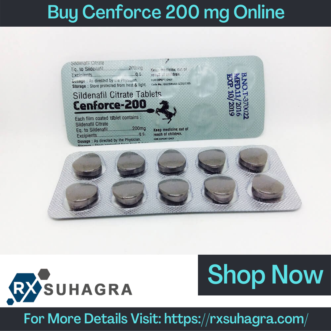 Buy Cenforce 200 mg Online | Sildenafil 200mg. We Provide Best Quality Cenforce 200 mg Online Medicine at the Best Price, Fast and Free Delivery In US, Australia, And UK.