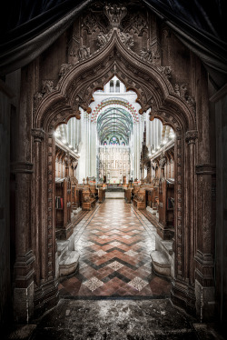 Timothyselvage:  St Albands Cathedral Church, Uk - Doorway: Hdr Photography By Timothy