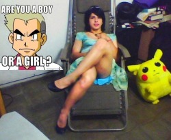 floridasissyfag:  haileyhottie22:  luna-saotome:  #crossplay #crossdress #trap #josou #shota  Shut up oak!  I always find it a little flattering when a new professor asks me if I’m a boy or girl Though I’d be ecstatic if Professor Sycamore was just