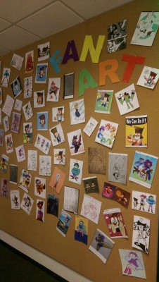 ianjq:  The OK KO fanart wall!  Thanks for the support everybody! 