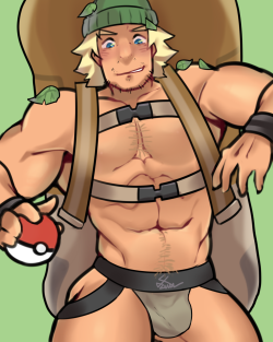 yuuyfreak:  yuuyfreak: Mr.Hiker from Pokemon S&amp;M. Tbh, i was trying to do most of the SM Trainers (which designs are hmmmmgoodshit) but imma just gonna doodles the rest haha….  I’mma just post NSFW here too and make this blog an artblog in general—