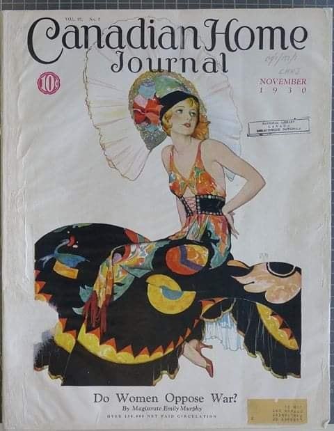 the1920sinpictures:November, 1930 cover of “Canadian Home Journal” magazine.