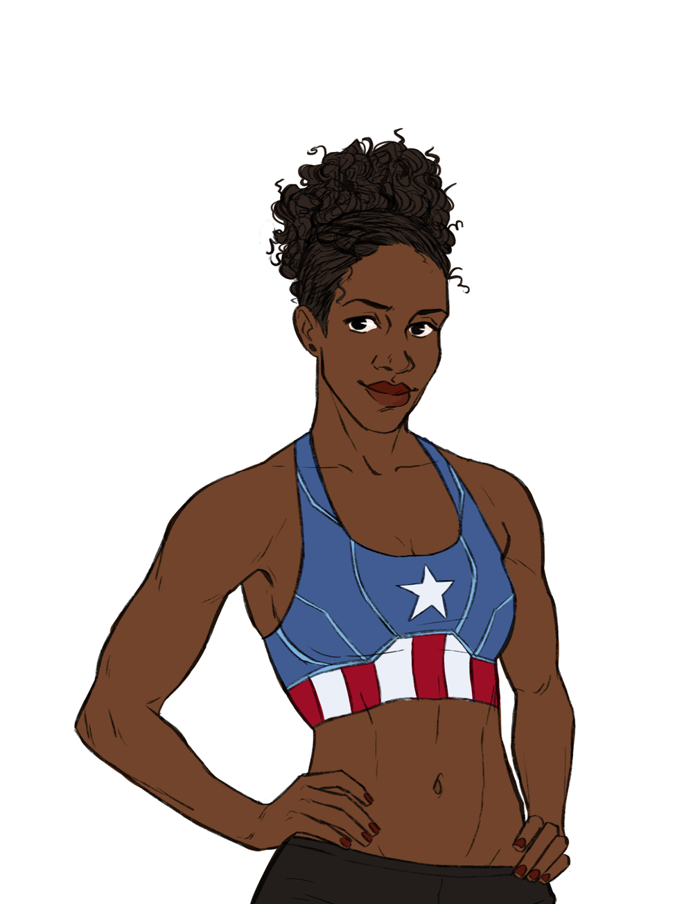 illustratedkate:  For years I’ve dreamt of having sports bras modelled off my favourite