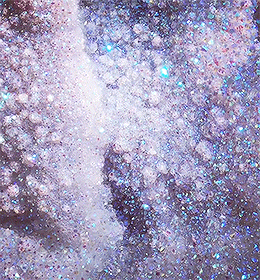 rainbow aura sparkly druse!