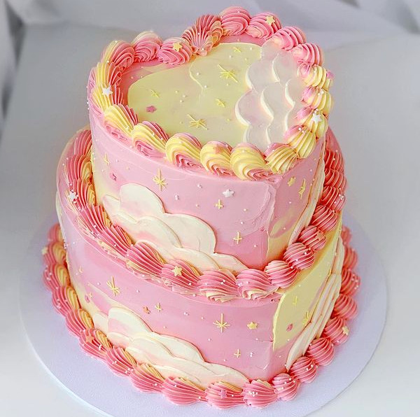 Bright Pink Disco Cake – Oh Sweet Art!