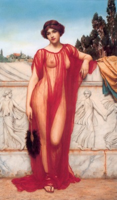 pre-raphaelisms:  John William Godward, Athenais, 1908