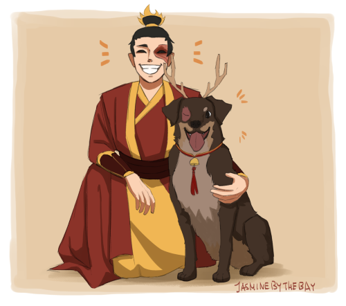 jasminebythebay:A deer dog found Zuko. Her name is Baobei and he loves her more than anything else i