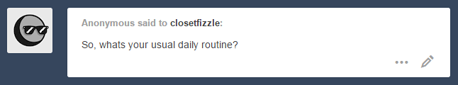 closetfizzle:  And that’s how most of my days go. K-kind of a lazy dragon, I know…