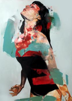 frrmsd:  Artist: Benjamin Garcia “Dated 2″ Oil on Canvas 156 cm x 112 cm  Model: Rivi Reticent 