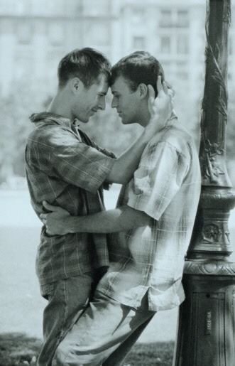 Holding and being held.